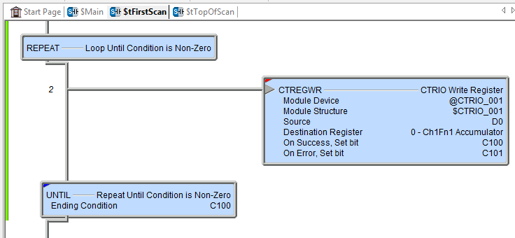 CTRIO FirstScan Retentive