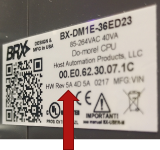 HW Rev Label HW Rev Label