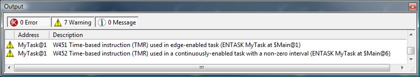 Task TMR Program Check